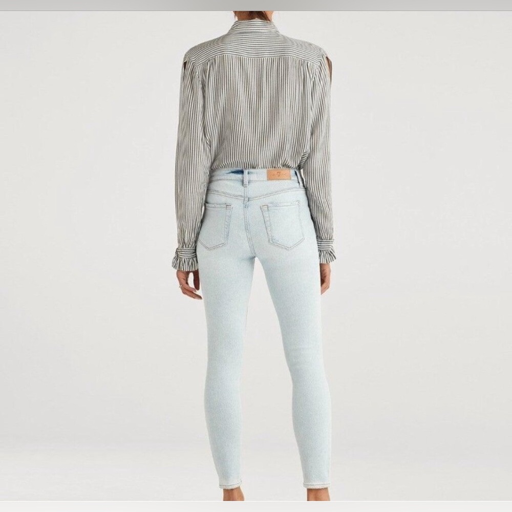 7 For All Mankind 7 FAM Luxe Vintage The High Waist‎ Ankle Skinny.
